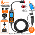 Feyree Typ 2 przenośna ładowarka EV 11 kW 16 A 3 fazy WiFi Bluetooth TUYA 5 m