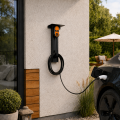 FLOWEV Aluminiowy Słupek naścienny, wiszący do ładowarek samochodów elektrycznych i stacji Wallbox EV